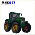 wzor haftu,motyw haftowany, haftowana grafika, traktor