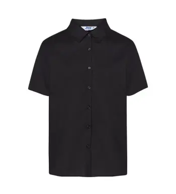 Czarna koszula damska JHK SHL POPSS BK z haftem komputerowym