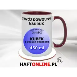 Duży kubek 450 ml z Twoim logo – idealny wybór dla każdej okazji!