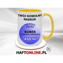 Duży kubek 450 ml z Twoim logo – idealny wybór dla każdej okazji!