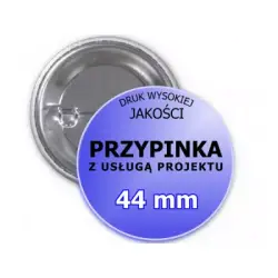 Przypinki aluminiowe. Z własnym dowolnym nadrukiem