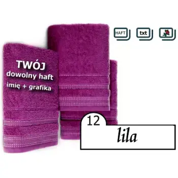 Dziecięcy ręcznik przedszkolny z haftem imię + grafika