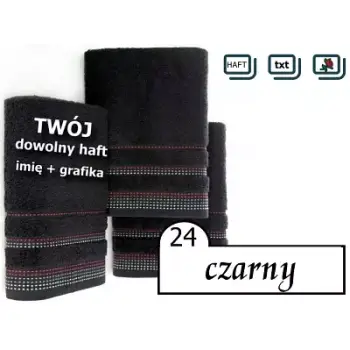 Dziecięcy ręcznik przedszkolny z haftem imię + grafika
