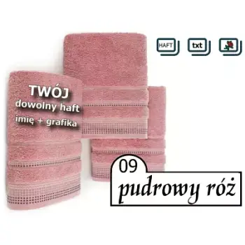 Dziecięcy ręcznik przedszkolny z haftem imię + grafika