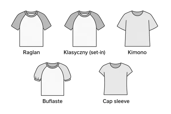 Rodzaje rękawów w koszulkach